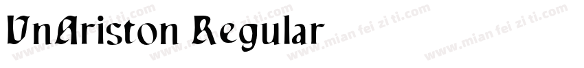 VnAriston Regular字体转换